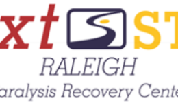 Logo reading "NextStep Raleigh Paralysis Recovery Center."